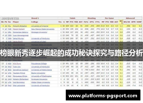 榜眼新秀逐步崛起的成功秘诀探究与路径分析