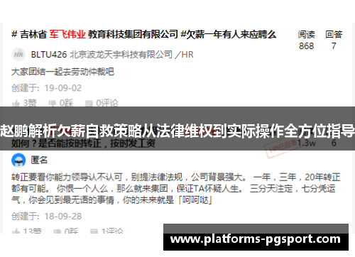 赵鹏解析欠薪自救策略从法律维权到实际操作全方位指导 赵鹏解析欠薪自救策略从法律维权到实际操作全方位指导